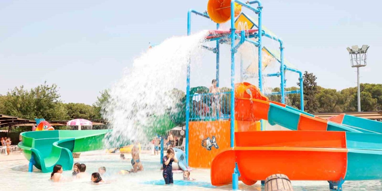 Aydın Tekstil Park’taki Aquapark çocukların gözdesi oldu