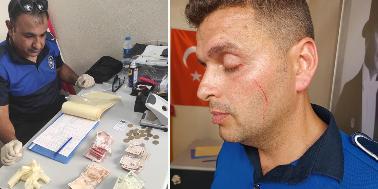 Pişkin dilenci zabıtayı yaraladı