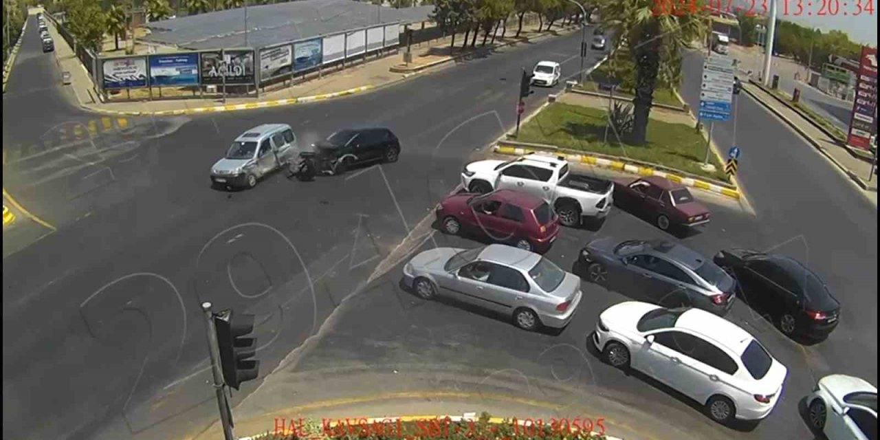 Aydın’da biri bebek 4 kişinin yaralandığı kazanın görüntüleri ortaya çıktı