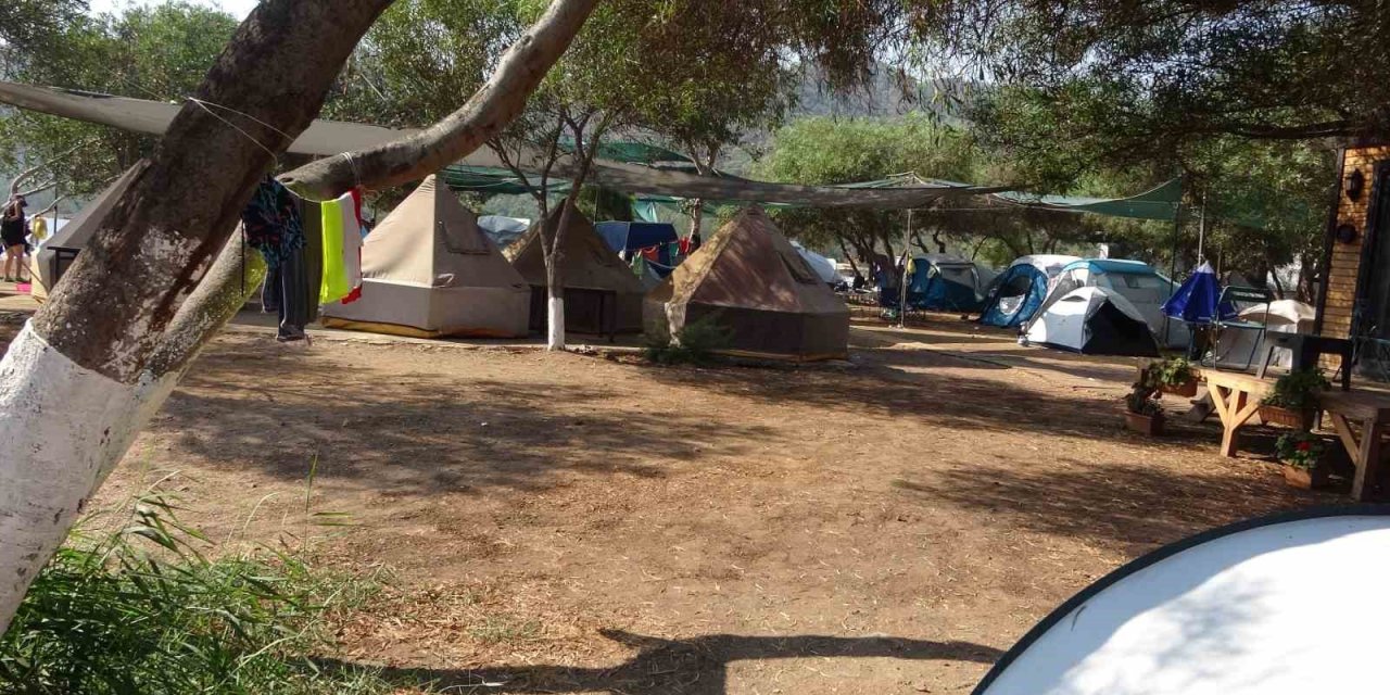 Marmaris’te çadır kamplarına rağbet devam ediyor
