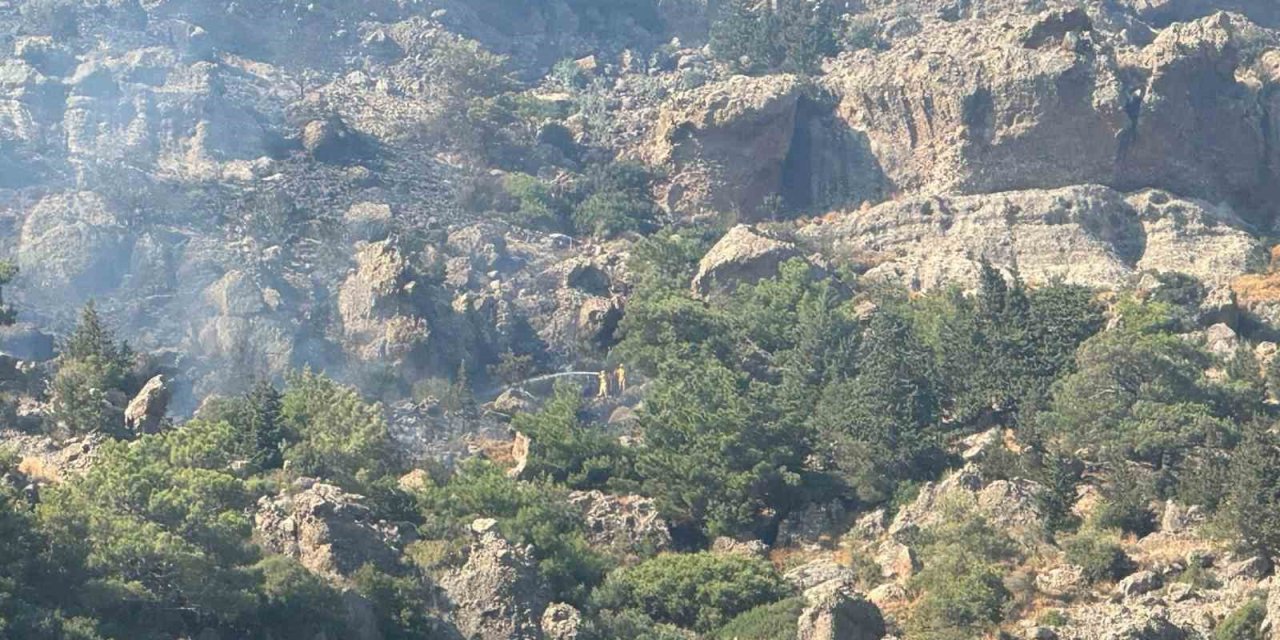 Bodrum’daki makilik yangını kontrol altına alındı