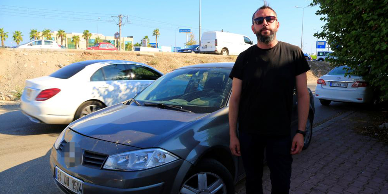Tartıştığı kişinin arabasını alıp Antalya’ya park etti