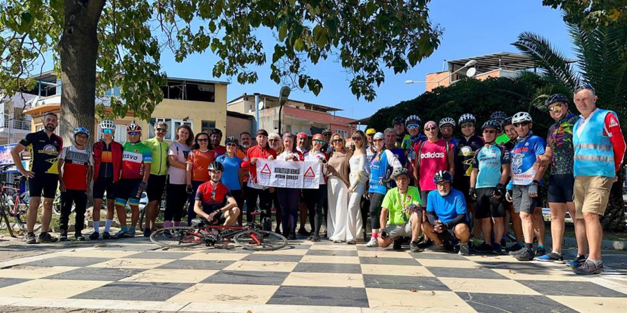Aydınlı bisikletçiler hafta sonları durmuyor