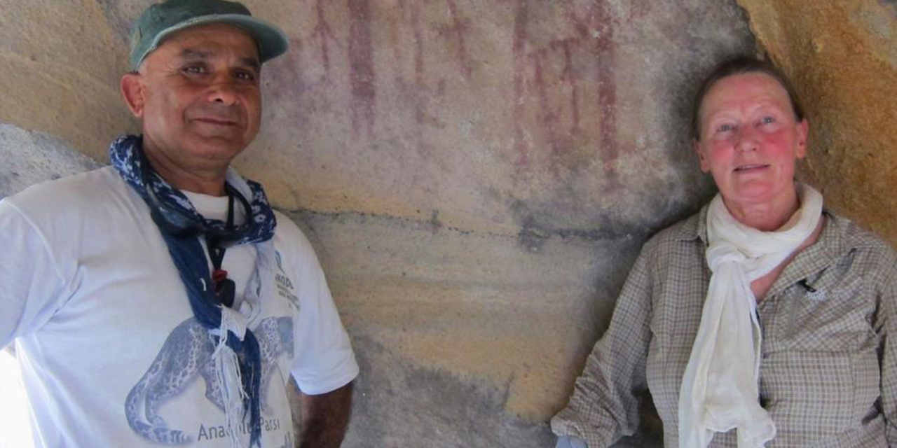 8 bin yıllık kaya resimleri için düğmeye basıldı