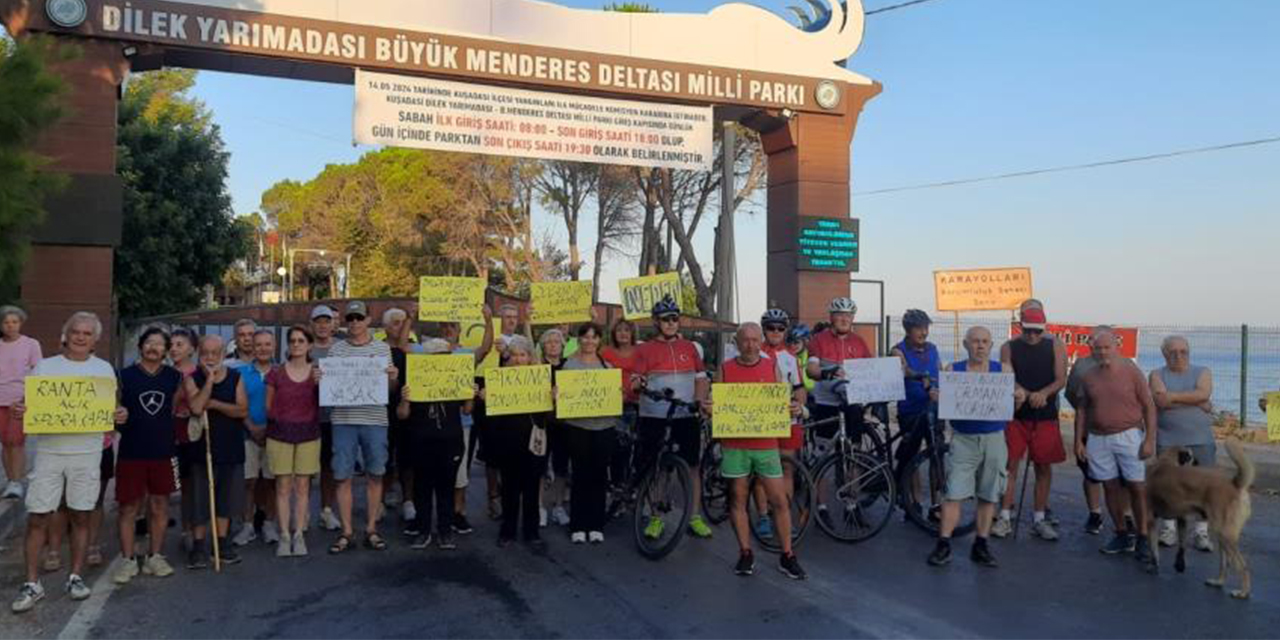 Milli Park’a gelen sporcular, giriş yasağını protesto etti