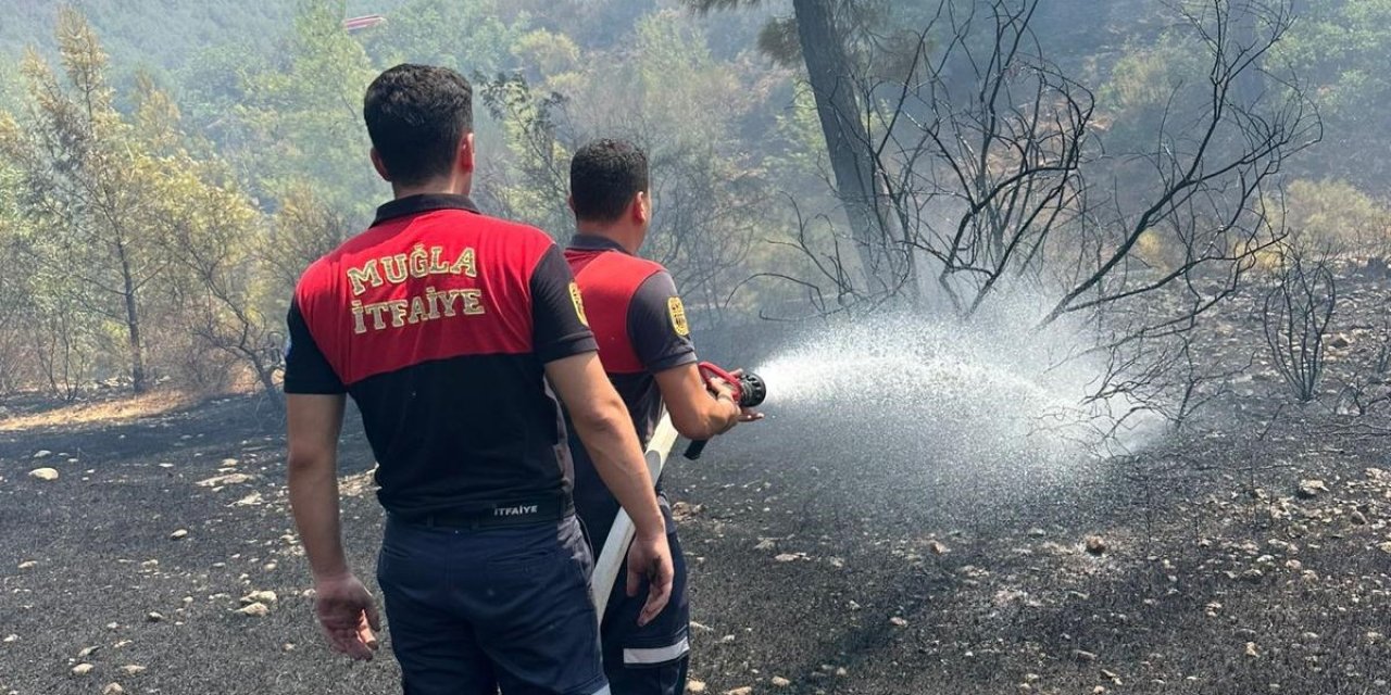 Marmaris’teki orman yangını hızlı müdahale ile söndürüldü