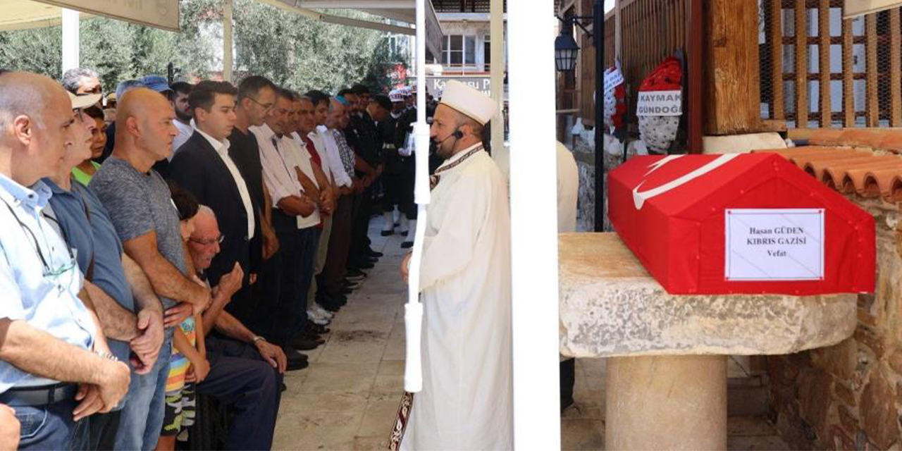 Kıbrıs Gazisi Güden son yolculuğuna uğurlandı