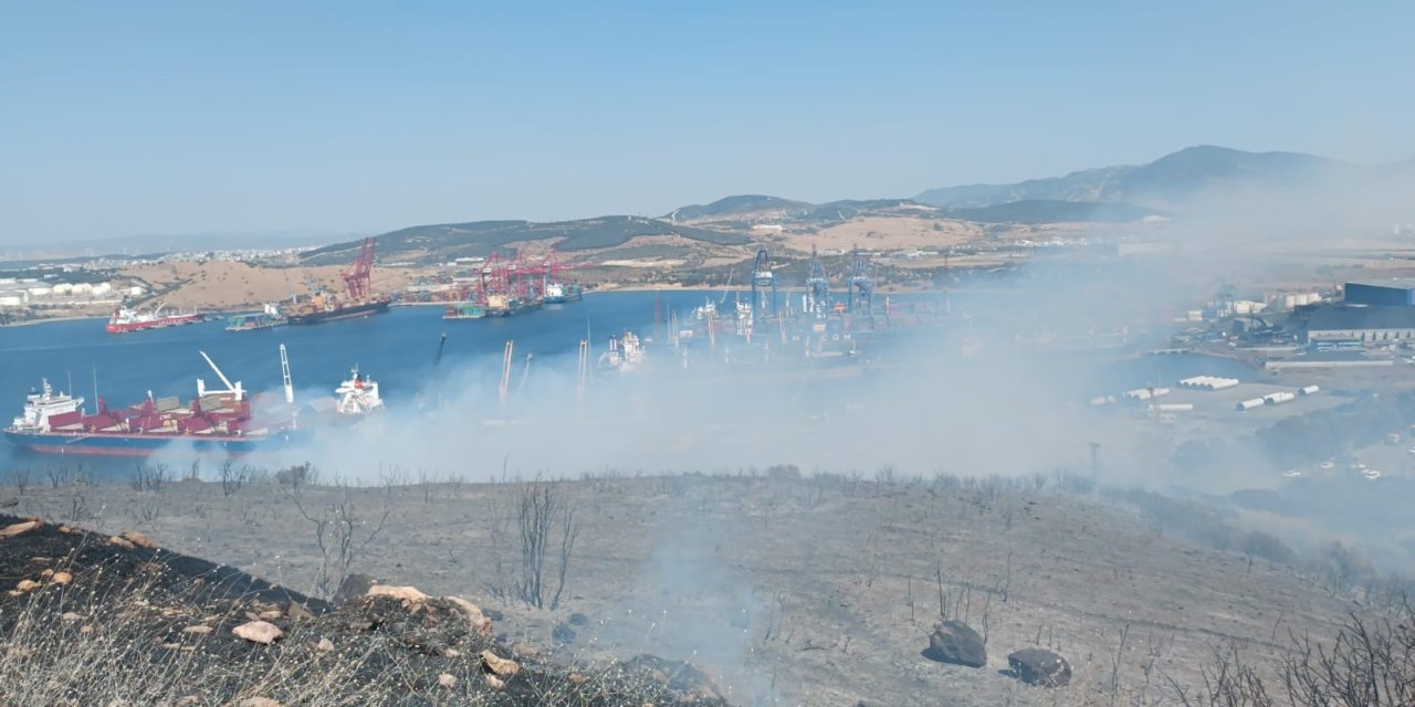 Aliağa’daki orman yangını kontrol altında