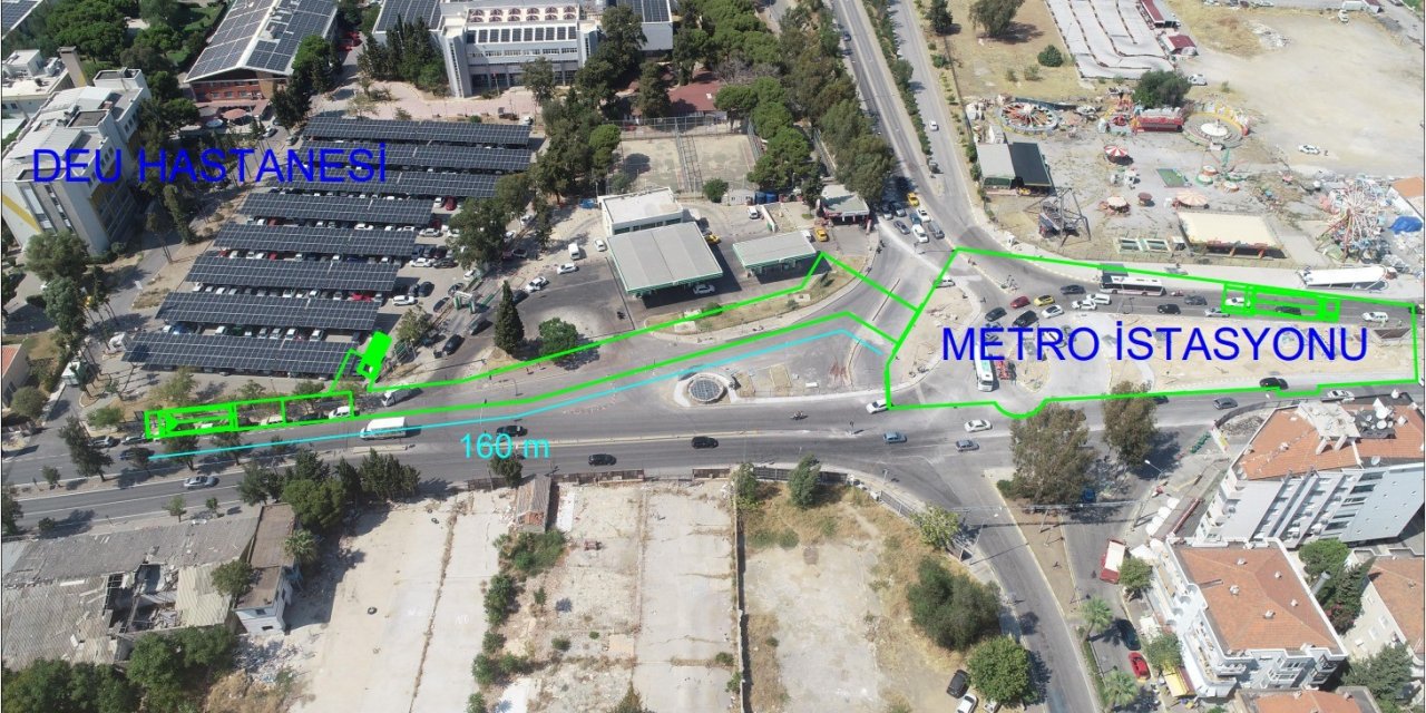 Metro çıkışı ile hastane arasına 160 metrelik yaya tüneli