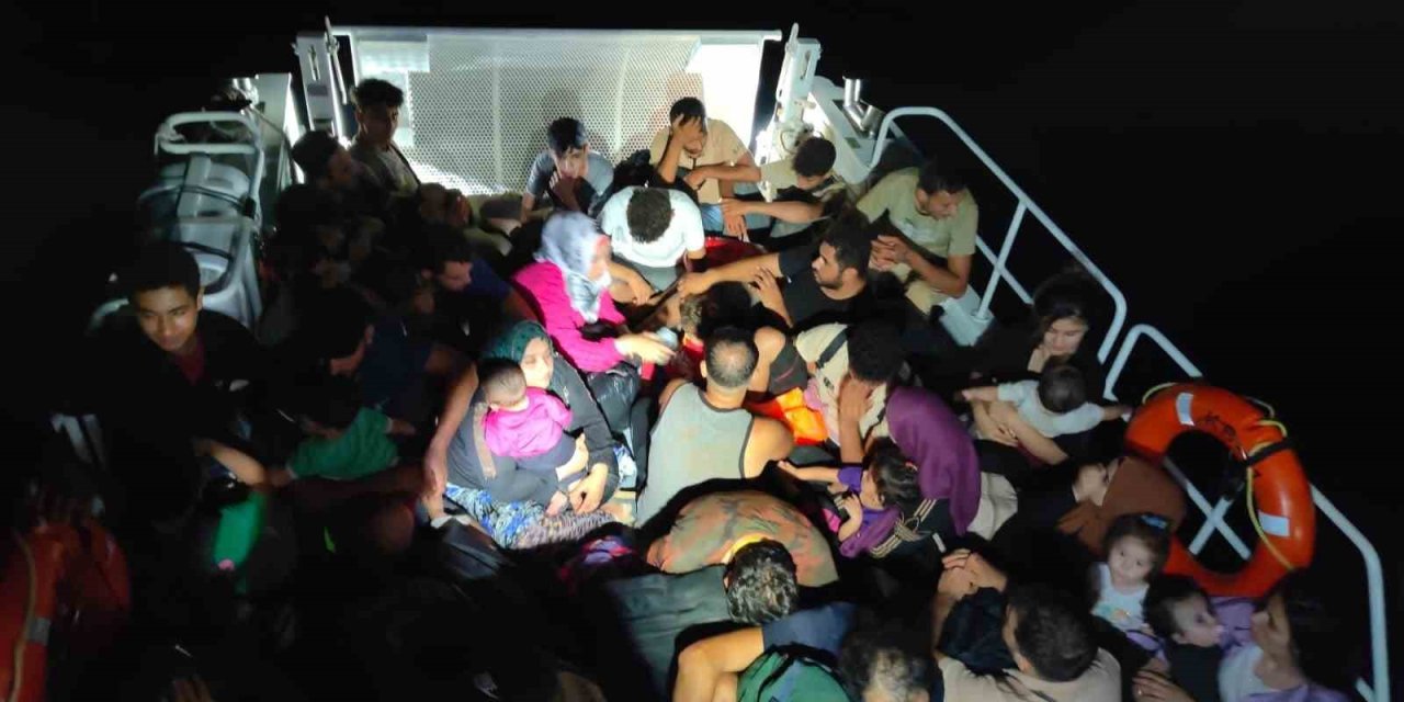Muğla açıklarında 116 düzensiz göçmen kurtarıldı