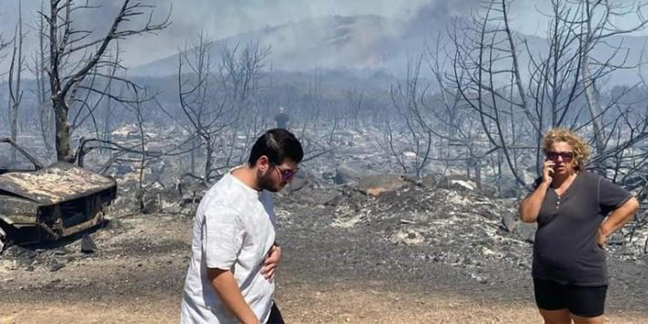 Didim’deki yangında ahır zarar gördü, hayvanlar telef oldu