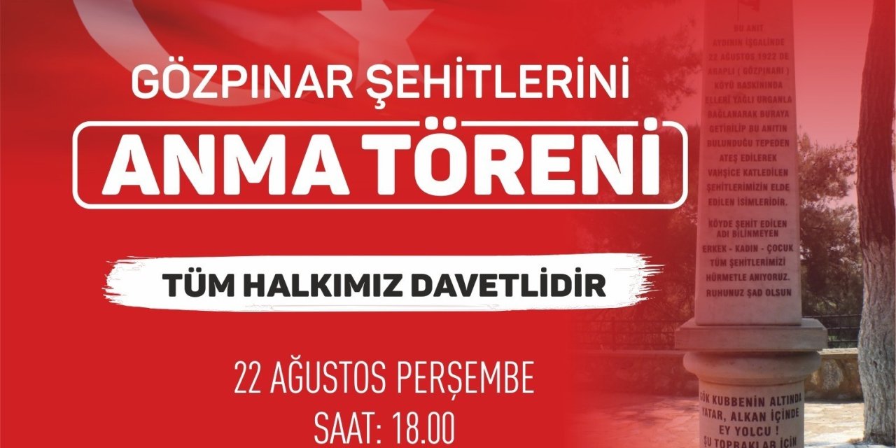 Gözpınar şehitleri için anma töreni düzenlenecek