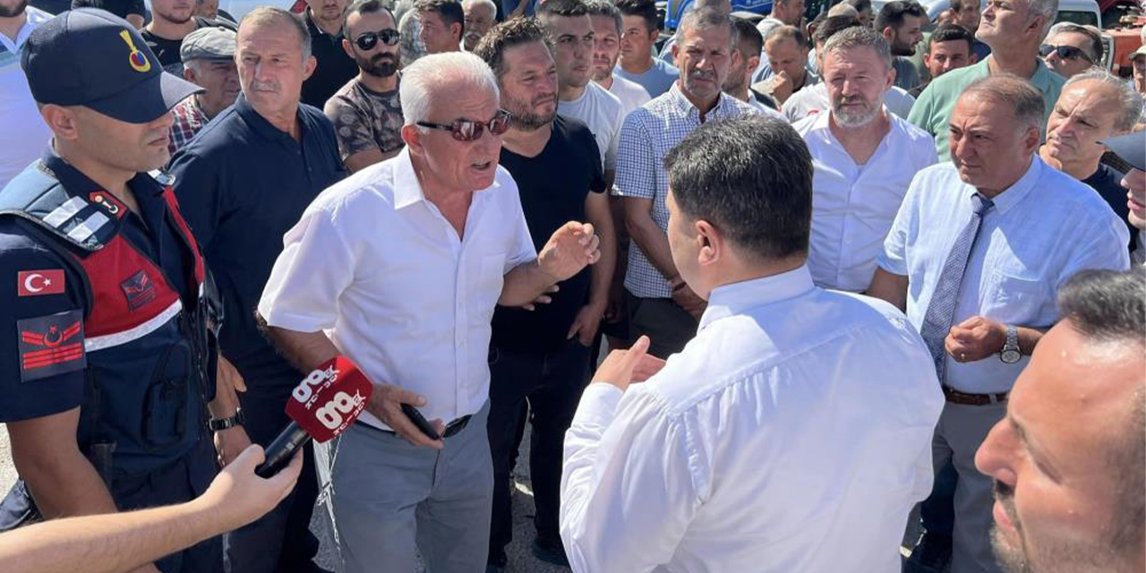 Üreticilerin eyleminde arayı kaymakam buldu