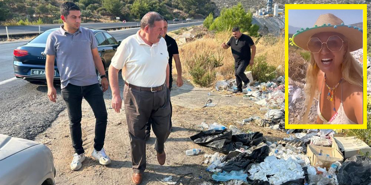 Tuğba  Özay isyan etti, belediye temizledi