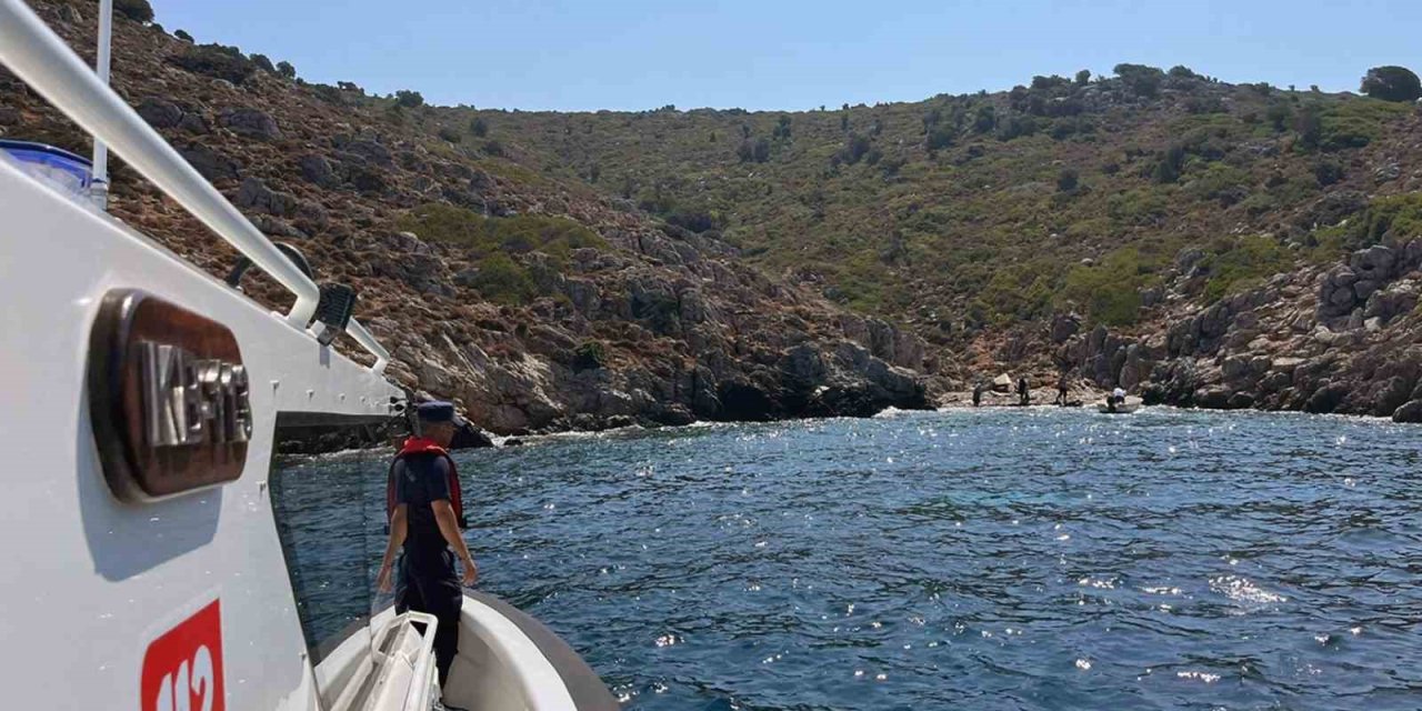 Marmaris Atabol koyunda 15 düzensiz göçmen yakalandı