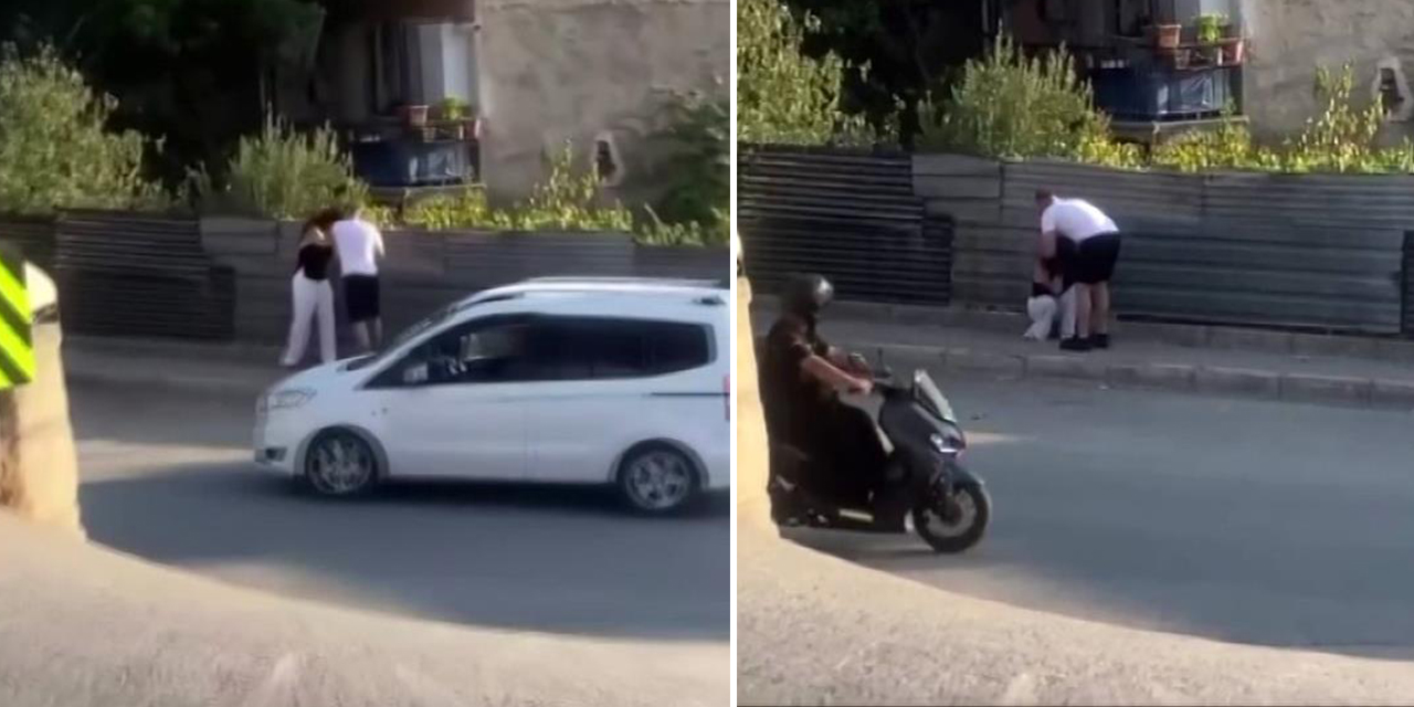 Sokak ortasında dayak yedi, yoldan geçenler izledi