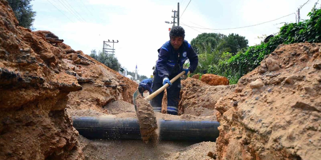 Bodrum’da, içme suyu depo hatlarını yenileniyor