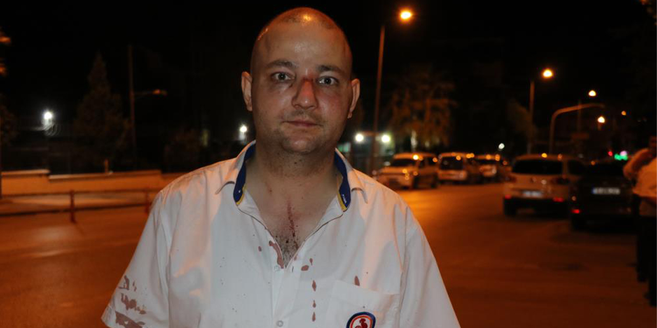 Baba-oğul, şoförü darp etti