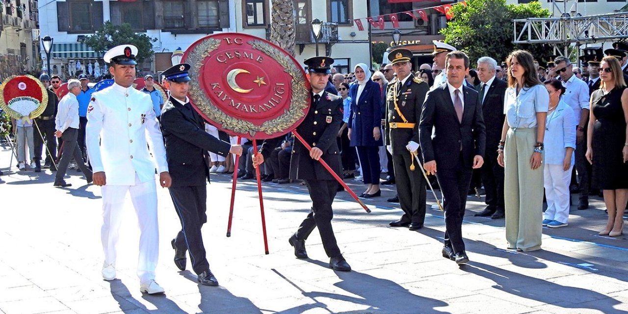 30 Ağustos Zafer Bayramı nedeniyle Çeşme’de coşkulu kutlama