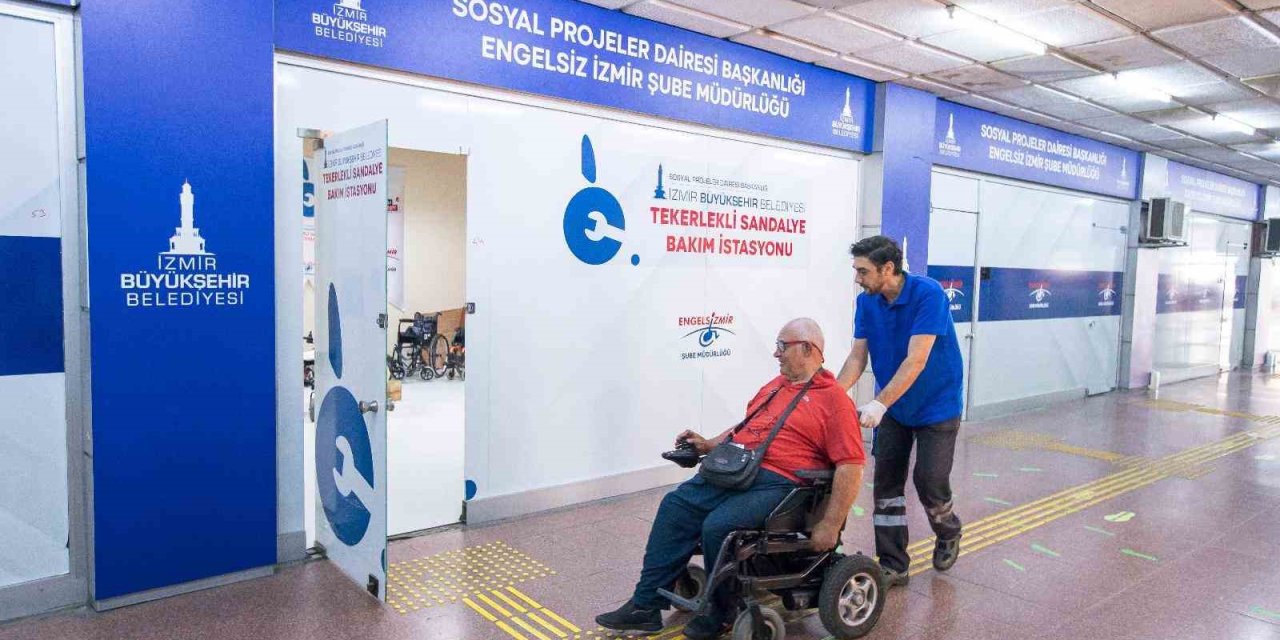 Yangın mağduru, tekerlekli sandalyesine kavuştu