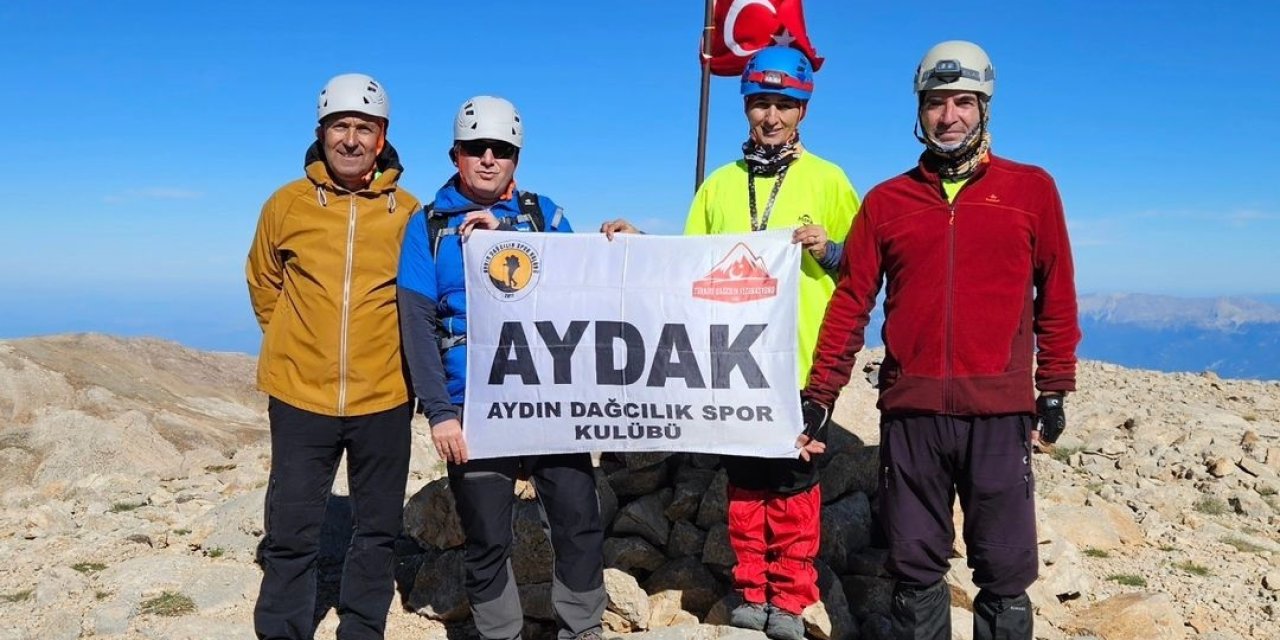 Batı Torosların en yüksek  ikinci dağına tırmandılar