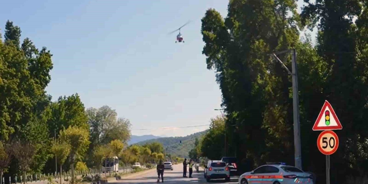 Muğla’da Cayrokepter ile trafik denetimi