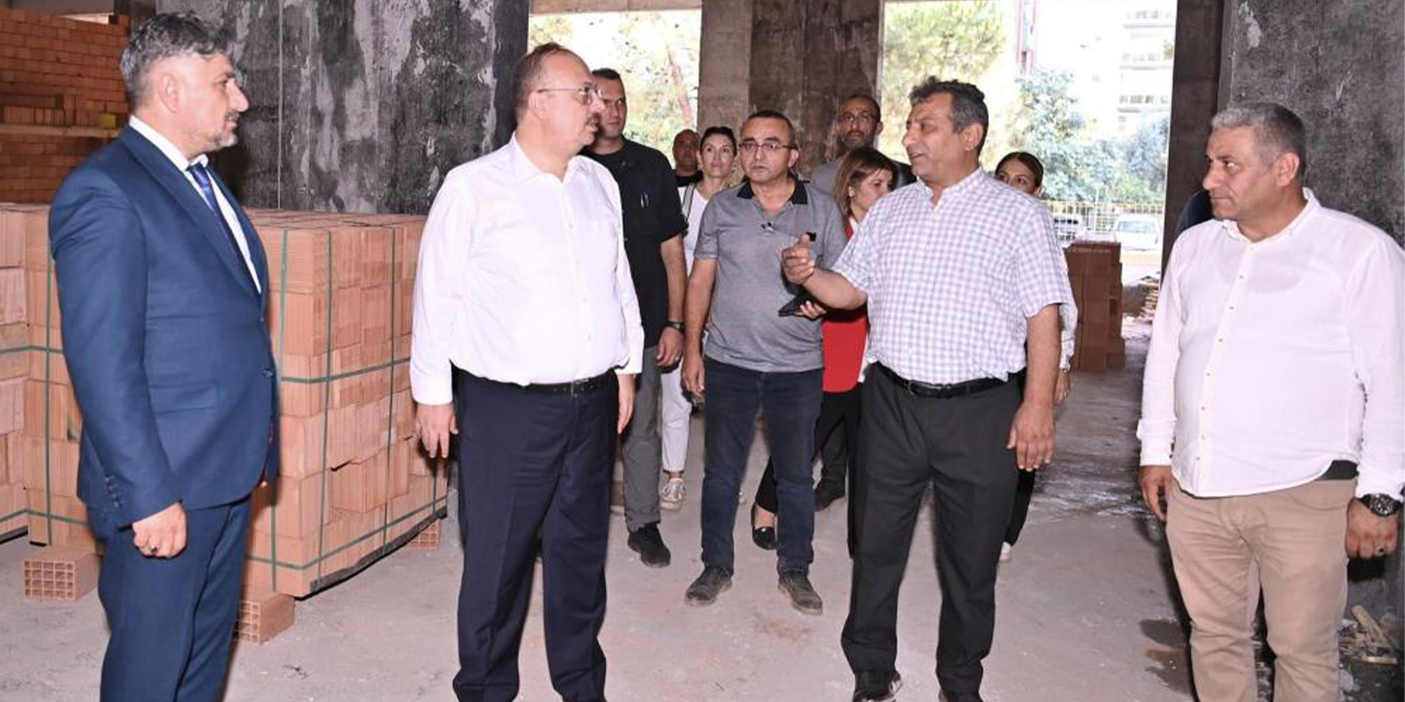Vali Canbolat, Aydın Huzurevi inşaatını yerinde inceledi
