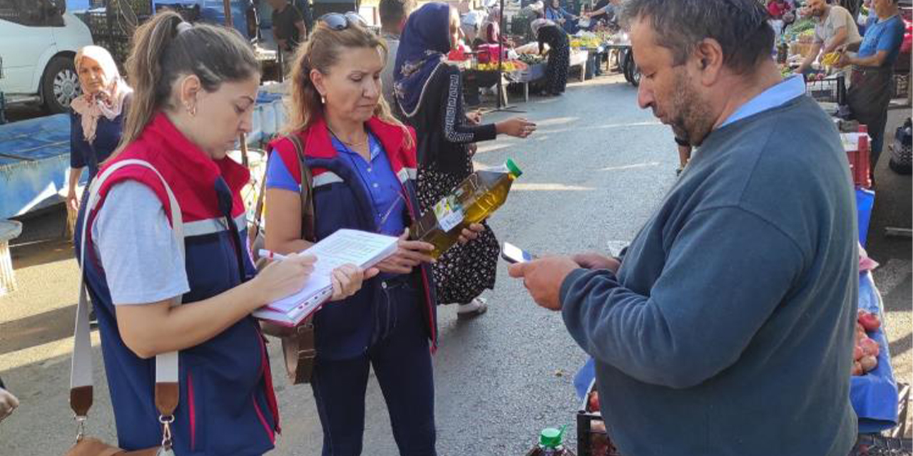 Pazarda zeytinyağı denetimi