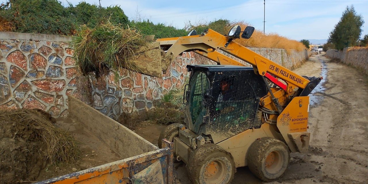 Germencik Belediyesi’nden ‘taşkın önleme’ temizliği