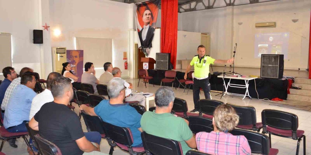 Dalaman’da okul servis şoförlerine güvenlik eğitimi