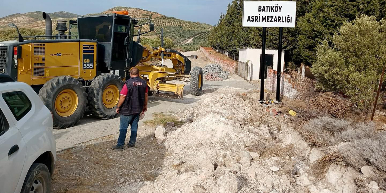 Yıllardır yapılmayan yolu Başkan Gençay yaptı