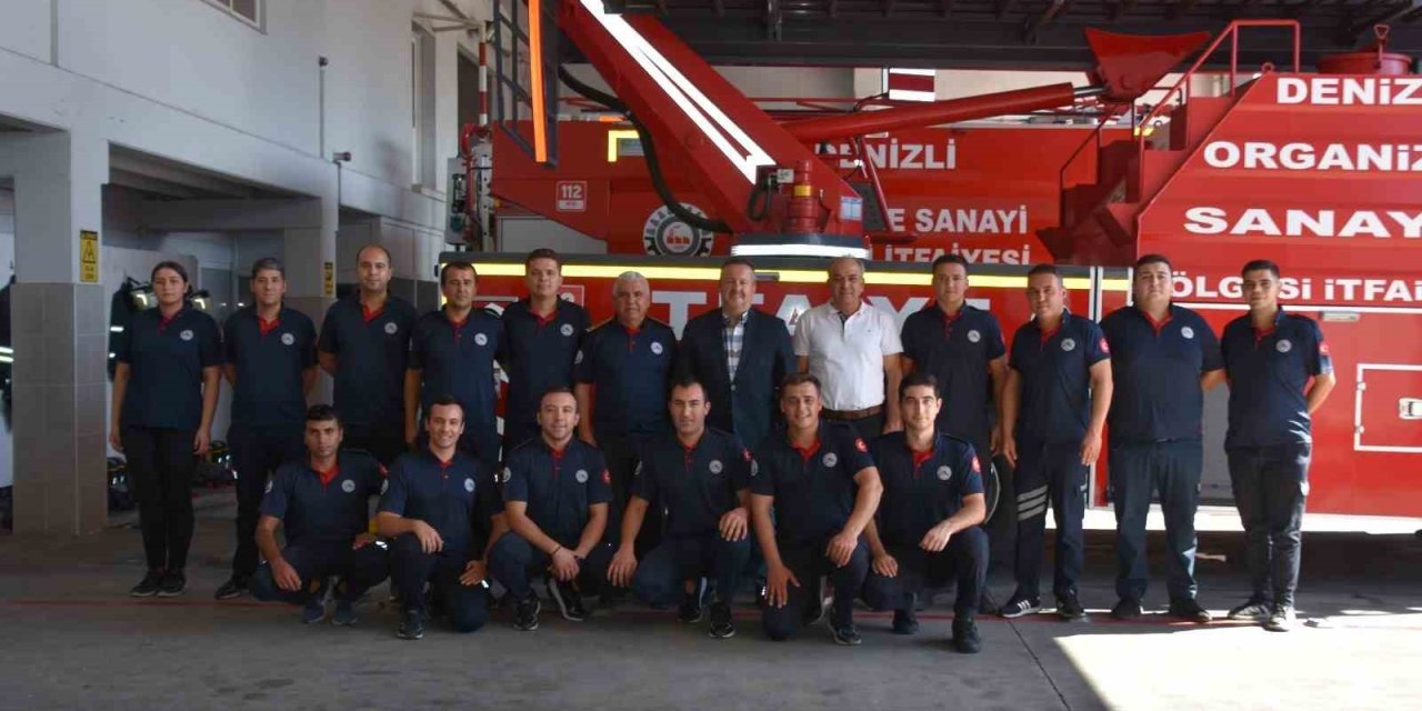 Denizli OSB Yönetiminden OSB İtfaiye Müdürlüğüne tebrik ziyareti