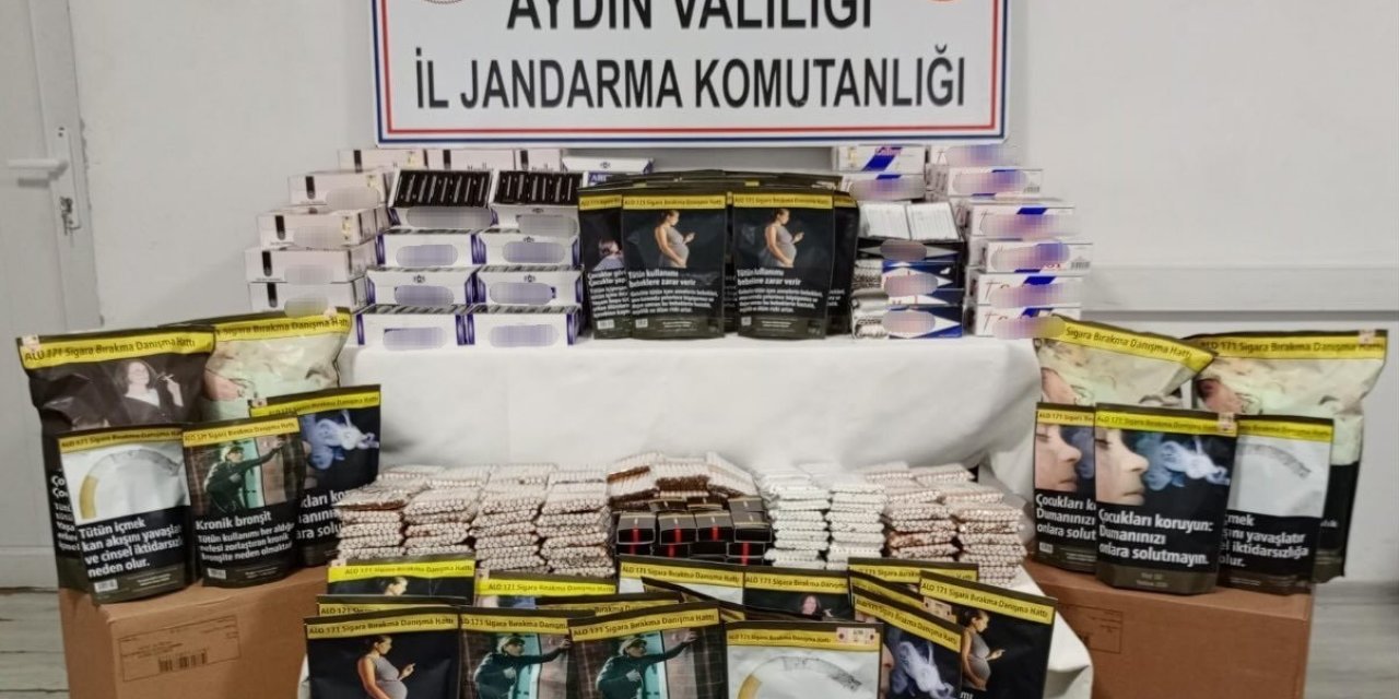 Aydın’da 44 bin makaron ele geçirildi