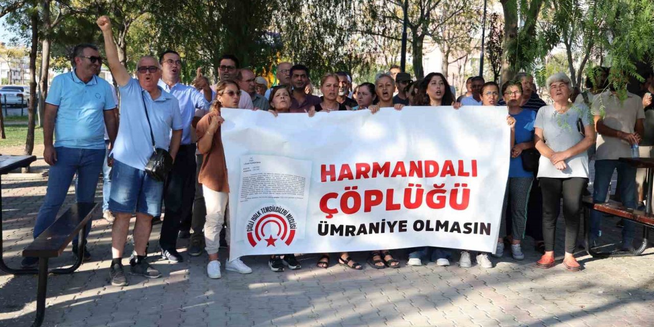 İzmirlilerden ‘Harmandalı çöplüğü’ kapatılsın eylemi