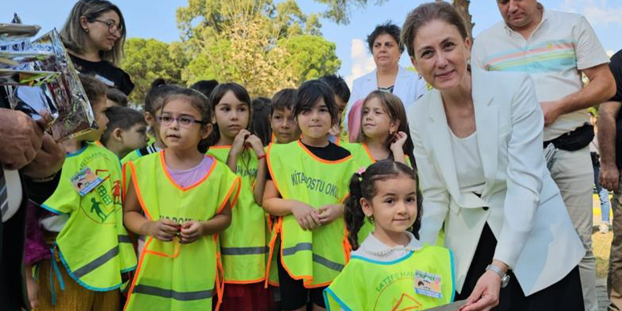 Ana sınıfı öğrencilerinin ilk trafik dersini Kaymakam Kan verdi