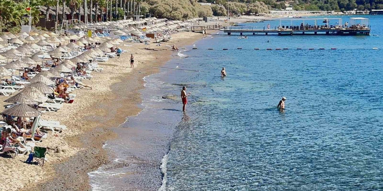 Sahillerde yazdan kalma günler yaşanıyor