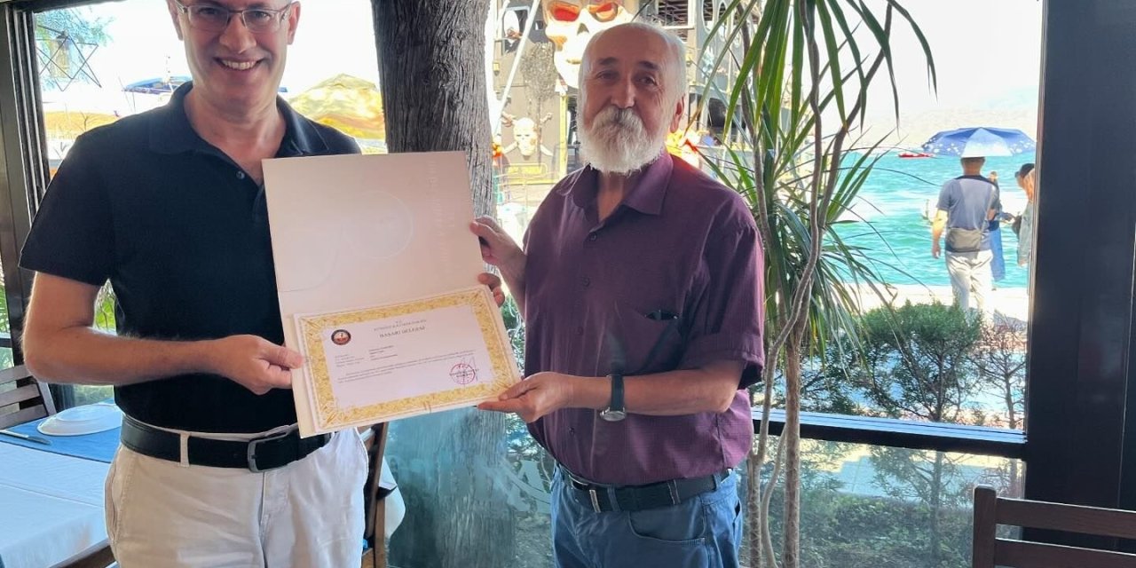 Kaymakam Ertaş’tan teşekkür belgesi