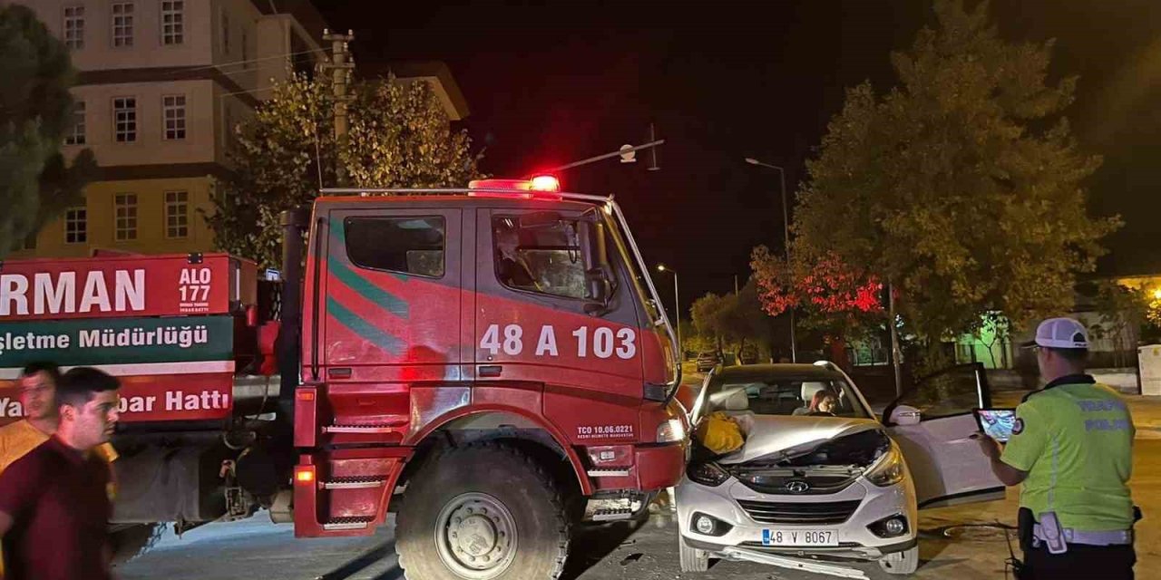 Menteşe’de trafik kazası: 1 yaralı