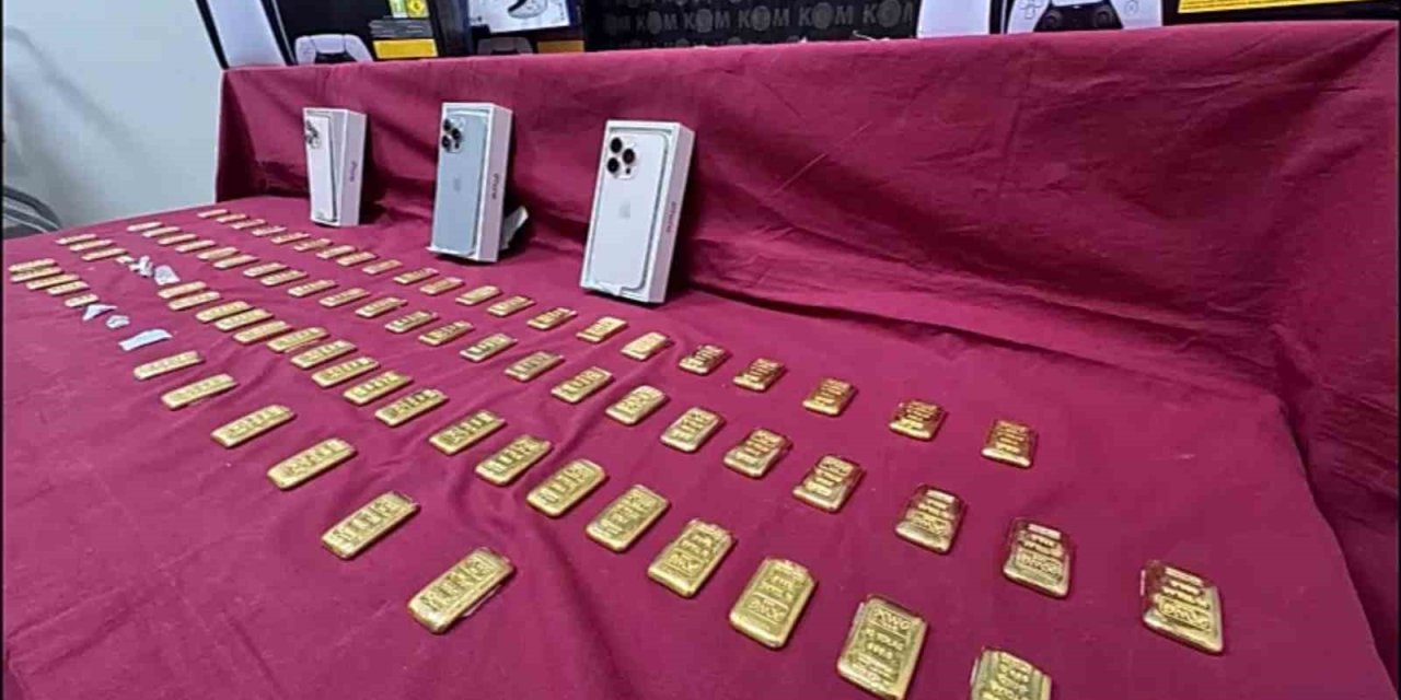 İzmir’de 18 kilo 500 gram külçe altın ele geçirildi
