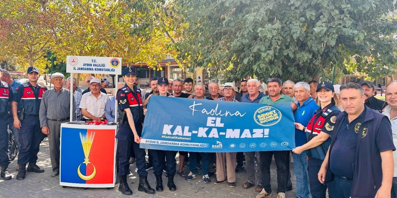 Jandarma ekipleri Zeytin ve Kültür Festivali’nde vatandaşları bilgilendirdi