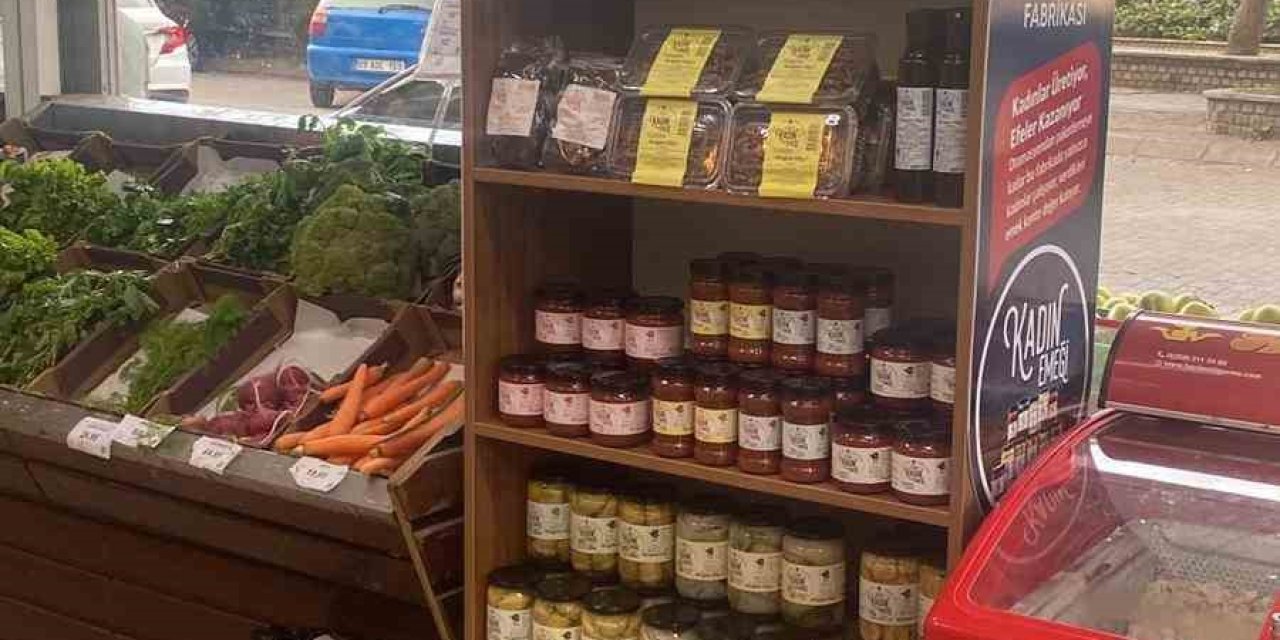Kadın emeğiyle üretilen doğal ürünler marketlerde yerini aldı