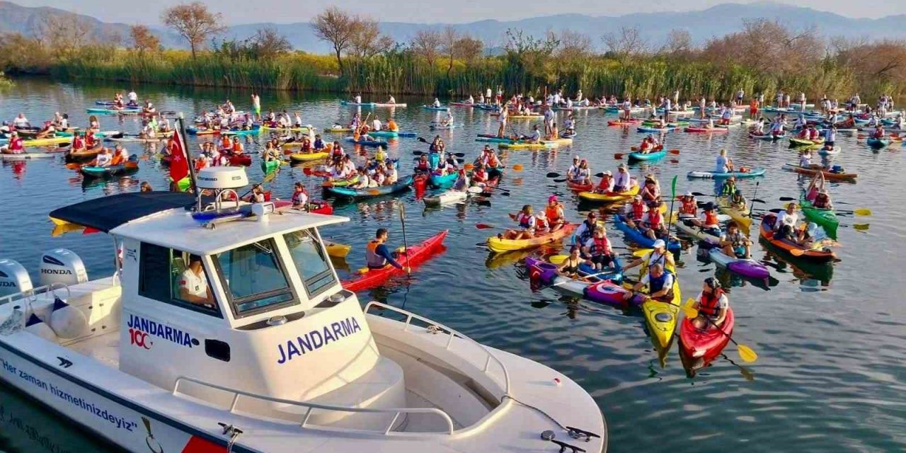 Köyceğiz kano festivalinde jandarma bot timi görev yaptı