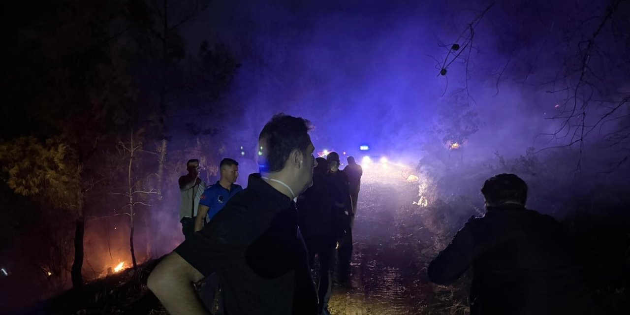 Ortaca’daki orman yangını kısmen kontrol altına alındı