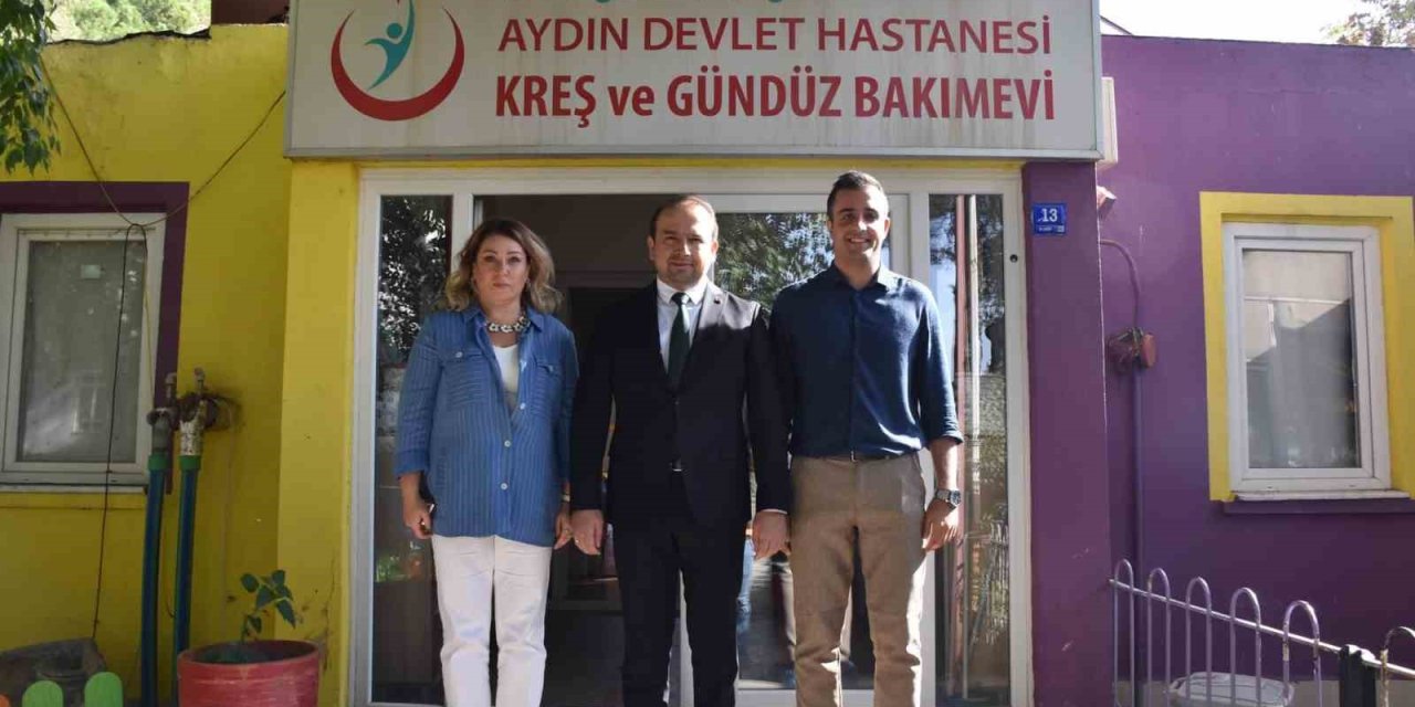 İl Sağlık Müdürü Şenkul, Aydın Devlet Hastanesi Kreşi’nde incelemelerde bulundu
