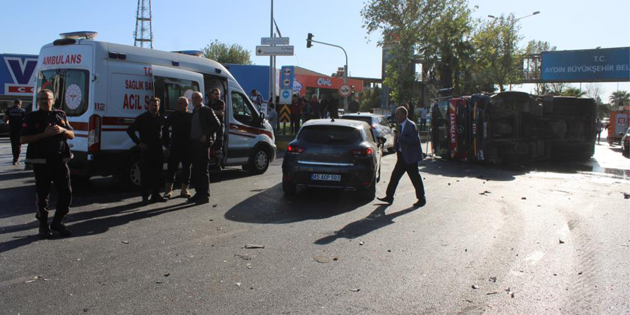Yangına giden itfaiye aracı otomobil ile çarpıştı: 7 yaralı