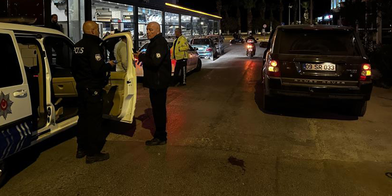 Park halindeki otomobile çarpan sürücü polislere zor anlar yaşattı