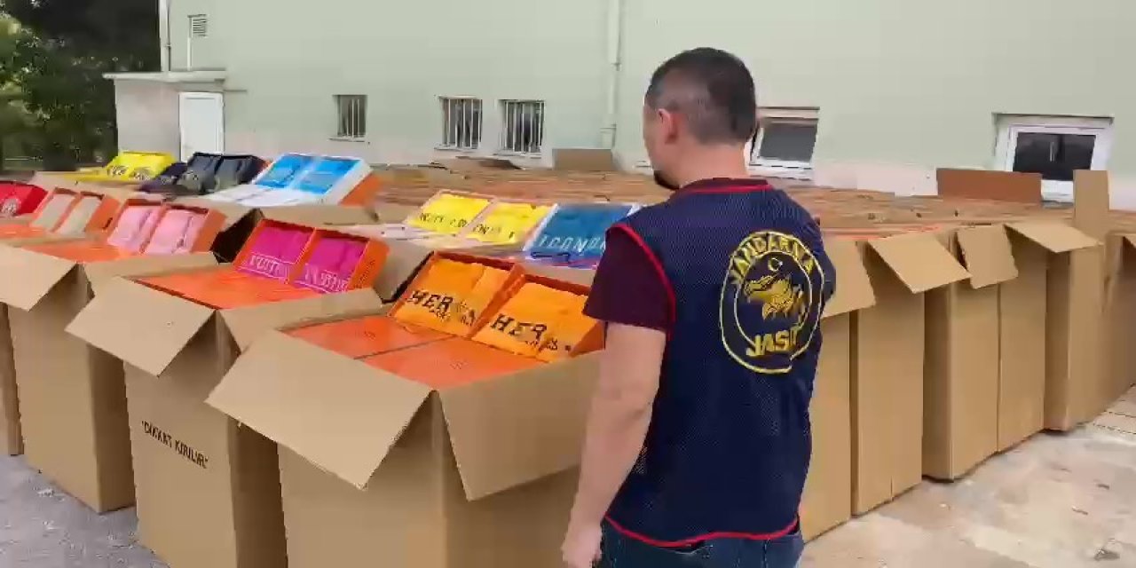 Dünya markalarına ait 38 milyonluk lisansız ürünü ele geçirildi