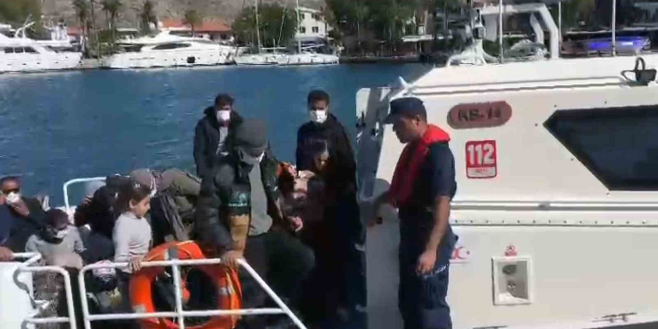 Marmaris’te 5’i çocuk 20 düzensiz göçmen yakalandı