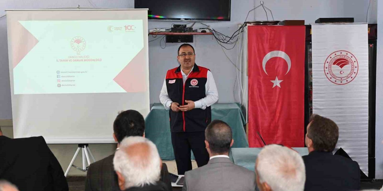 Denizli’de 19 ilçede eş zamanlı çiftçi bilgilendirme toplantısı yapıldı
