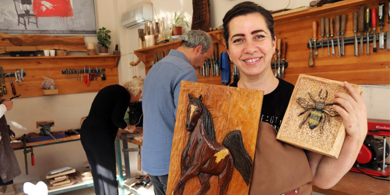 Beyninde kitle çıktı, ahşap oymacılığı ile yeniden hayata tutundu